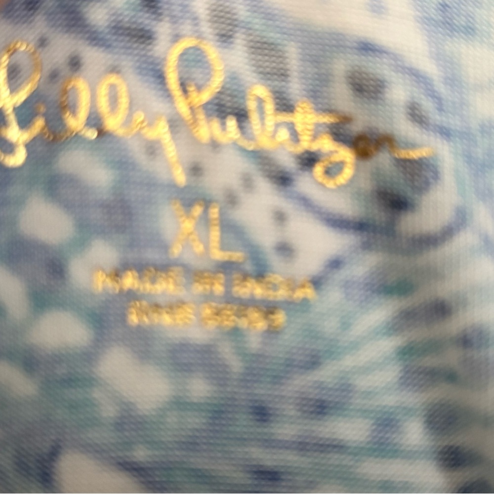 LILLY PULITZER EASLEY DRESS, Amalfi Blue print, size xl - Picture 5 of 6